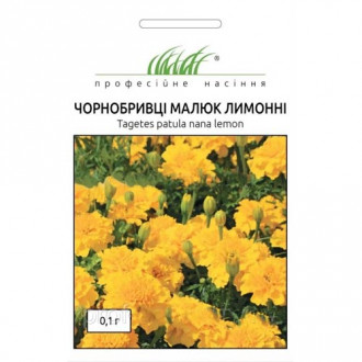 Чорнобривці Малюк лимонні Професійне насіння зображення 17