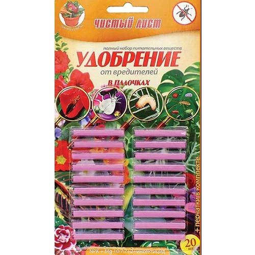 Средство для защиты от вредителей Чистый Лист палочки рисунок 1 артикул 77379