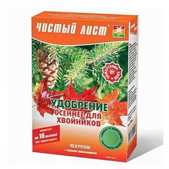 Чистый Лист осеннее для хвойных рисунок 3